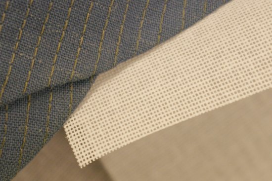 Buckram is used to stiffen uniform hats